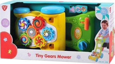 Playgo grasmaaier met mee bewegende tandwielen Playgo grasmaaier met mee bewegende tandwielen