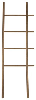ZILT Wandrek/Ladder 'Jovana' Walnootlook, 157 x 52cm