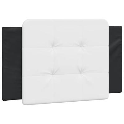 Bedframe met LED-verlichting kunstleer zwart en wit 120x200 cm - thumbnail