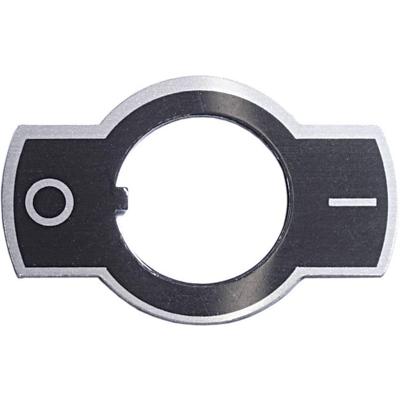 APEM U1050 Etiket Opdrukmotief 0/I Zwart 1 stuk(s)