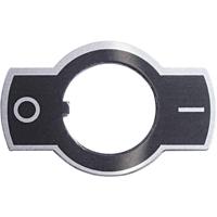 APEM U1050 Etiket Opdrukmotief 0/I Zwart 1 stuk(s) - thumbnail