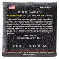 DR Strings BKB-45 Black Beauties Medium 45-105 basgitaarsnaren - thumbnail