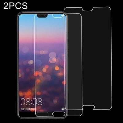 2 stuks voor Huawei P20 0 26 mm 9H oppervlaktehardheid 2.5D explosieveilige gehard glas scherm Film