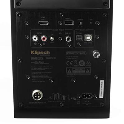 Klipsch: The Fives Draadloze Boekenplank Speakers 2 stuks - Walnoot
