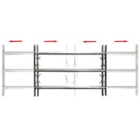 Raambeveiliging verstelbaar met 3 dwarsstangen 500-650 mm - thumbnail