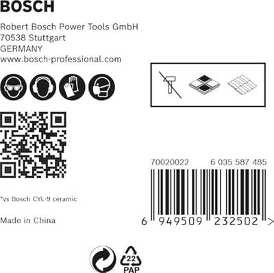 Bosch Accessoires Expert HardCeramic HEX-9 boorset voor dakpannen 5 mm 5-delig - 1 stuk(s) - 2608900598 Bosch Accessoires Expert HardCeramic HEX-9 boorset voor dakpannen 5 mm 5-delig - 1 stuk(s) - 2608900598