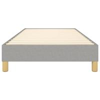 Boxspringframe stof lichtgrijs 90x200 cm - thumbnail