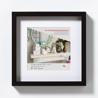 Walther Stockholm 3D fotolijst 30x30cm zwart Walther Stockholm 3D fotolijst 30x30cm zwart