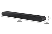 Samsung HW-S56B Soundbar Donkergrijs Bluetooth, USB - thumbnail
