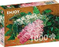 Vincent Van Gogh - Stilleven met Seringen Puzzel 1000 Stukjes - thumbnail