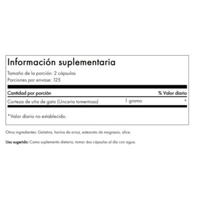 Cat´s Claw 500mg | Swanson | 250ct