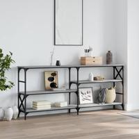 Wandtafel 180x29x76,5 cm bewerkt hout grijs sonoma eikenkleurig - thumbnail
