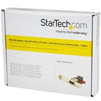 StarTech.com Mini-SAS adapter - dual SFF-8643 naar SFF-8644 - full/low-profile steunen - 12Gbps - thumbnail