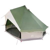 Familie Tipi Tent met dak Groen en beige 400 x 346 x 250 cm - thumbnail