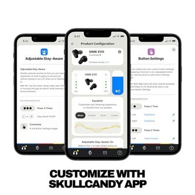 Skullcandy Dime Evo TWS In Ear headset Zwart