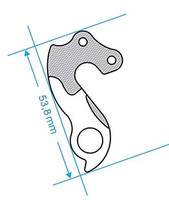Union derailleurpad gh-043 met schroefset m4x0.7 - thumbnail