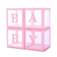 BABY Ballonnen Box (roze) - thumbnail