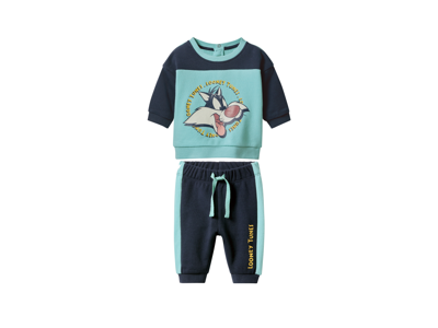 Baby joggingpak Looney Tunes of Tom en Jerry (Donkerblauw/turqouise, 62/68) Baby joggingpak Looney Tunes of Tom en Jerry (Donkerblauw/turqouise, 62/68)