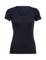 Icebreaker Merino 150 Siren SS Sweetheart Thermoshirt Dames Midnight Navy S - thumbnail