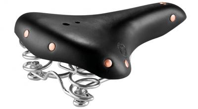 Monte Grappa zadel zacht leer zwart