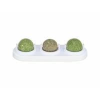 Kattenspeeltje Trixie Wit Groen Ballen - thumbnail