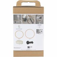 Creativ Company Hobbyset macramé, mobiel, grijs, off white, 1 doos - thumbnail