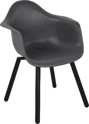 Montreux kunststof tuinstoel grijs Montreux kunststof tuinstoel grijs