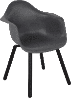 Montreux kunststof tuinstoel grijs - thumbnail