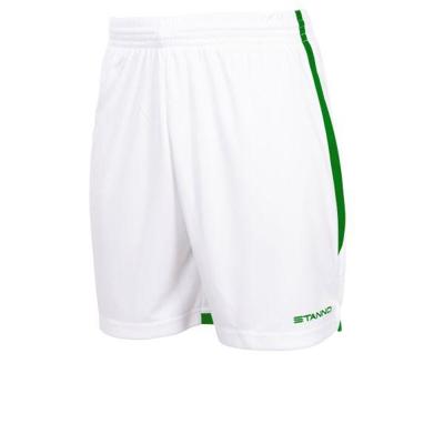 Stanno 420004K Focus Shorts II Kids - White-Green - 164 Stanno 420004K Focus Shorts II Kids - White-Green - 164