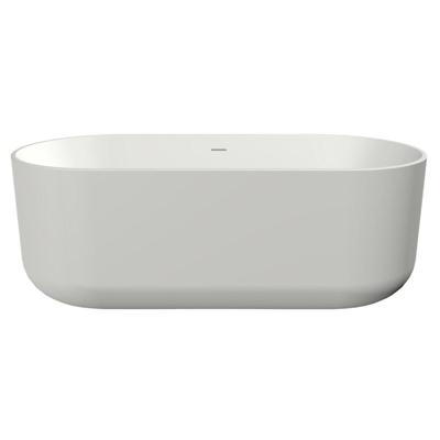 XenZ Vrijstaand Bad Mauro 180x84x64 cm Solid Surface Wit