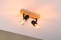 Paulmann Arvid 66771 Wandspot E27 Zwart, Hout (licht) - thumbnail