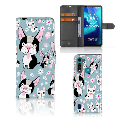 Motorola G8 Power Lite | Telefoonhoesje | Met pasjeshouder | Hondjes