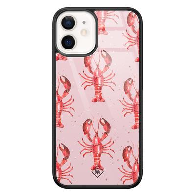 iPhone 12 mini glazen hardcase - Lobster all the way