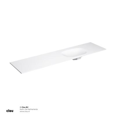 Clou Hammock Wastafelblad Enkele Waskom Rechts 190cm Compositie 37 Aluite Mat Wit Clou Hammock Wastafelblad Enkele Waskom Rechts 190cm Compositie 37 Aluite Mat Wit
