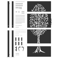 Tuinpoort met slot Zwart 105 x 175 cm Poedergecoat staal - thumbnail