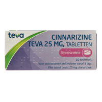 Cinnarizine 25mg 10 Tabletten - thumbnail
