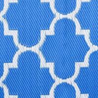 Buitenkleed 190x290 cm polypropeen blauw - thumbnail