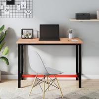 Werkbank 115x55x81,5 cm massief beukenhout en metaal - thumbnail