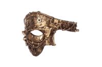 Masker steampunk half goud - thumbnail