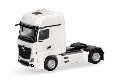 Herpa 317948 H0 Vrachtwagen Mercedes Benz Actros L Gigaspace Solotrekmachine 2-assige, wit Herpa 317948 H0 Vrachtwagen Mercedes Benz Actros L Gigaspace Solotrekmachine 2-assige, wit