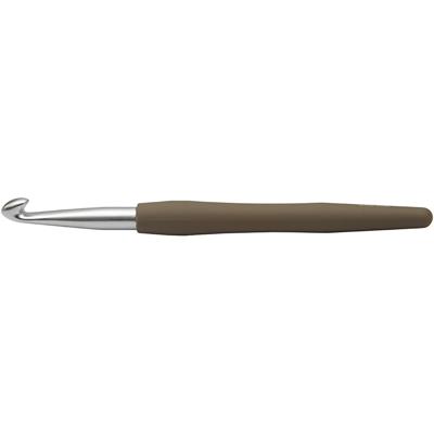 Creativ Company Haaknaalden, afm 8, l: 14,5 cm, afm 8 mm, bruin, 1 stuk Creativ Company Haaknaalden, afm 8, l: 14,5 cm, afm 8 mm, bruin, 1 stuk