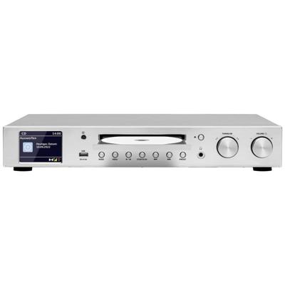 TechniSat DIGITRADIO 143 CD Radio-adapter DAB, DAB+, Internet, VHF (FM) AUX, Bluetooth, CD, USB, WiFi, Internetradio Incl. afstandsbediening, Wekfunctie Zilver