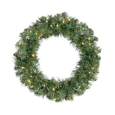 Kerstkrans Imperial krans bo D50 cm 40 LED groen/wit Everlands - Everlands - thumbnail