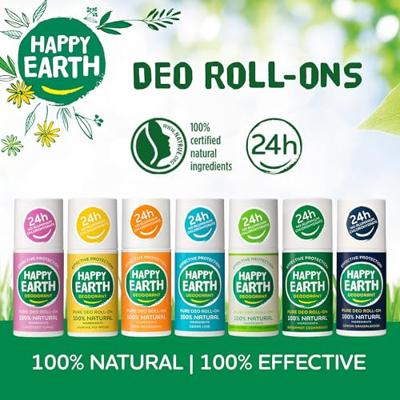 Happy Earth 100% Natural Deo Roll-On Lemon Sandalwood - thumbnail