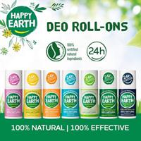 Happy Earth 100% Natural Deo Roll-On Rose Petitgrain - thumbnail
