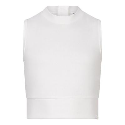Cropped Singlet Rib Zip top