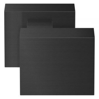 Wisselknop QUATTRO vast op roz. 53x53x14mm, zwart