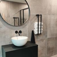 Handdoekenrek Klein BWS Industrieel 60x12.5x12.5 cm Mat Zwart Boss & Wessing - thumbnail