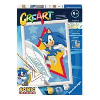 Ravensburger creart schilderen op nummer - speedy sonic - thumbnail