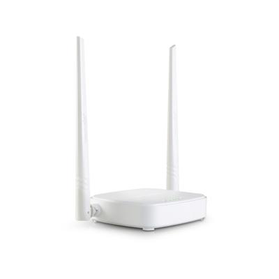 Tenda N301 WLAN-router voor aansluiting op de kabel-/DSL of glasvezelmodem (300 Mbit/s via WLAN, 3x LAN-poorten, WPS, voor 4K/HD Videostreaming & online games), wit